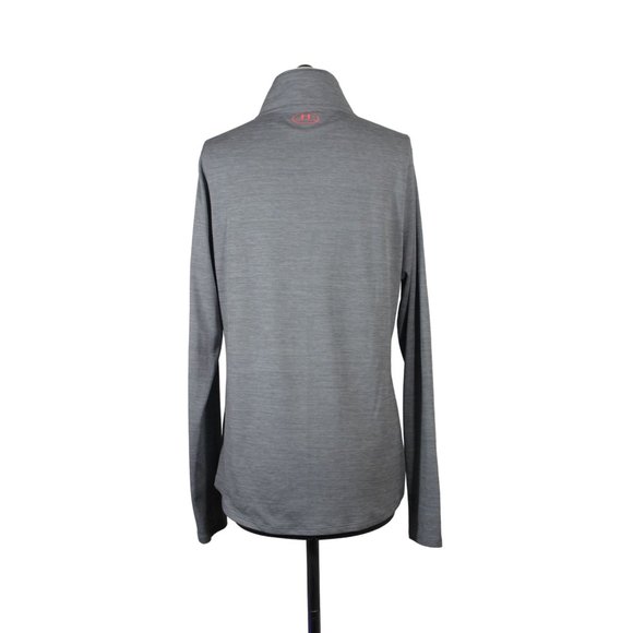 Under Armour women's semi fitted 1/4 zip mock neck heat gear performance top - Picture 3 of 15